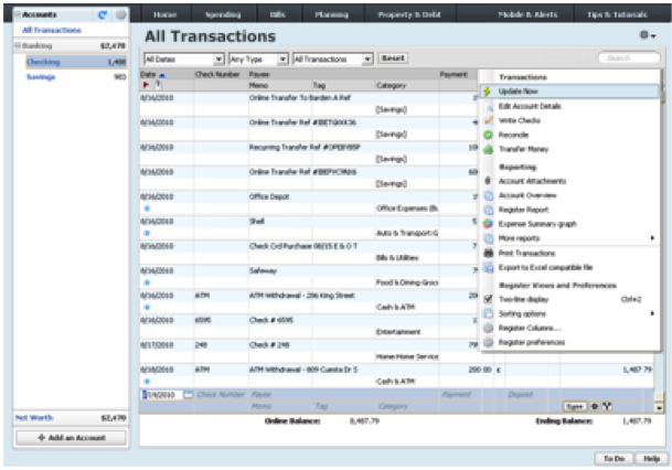 How To Project Balances And Cash Flow Quicken