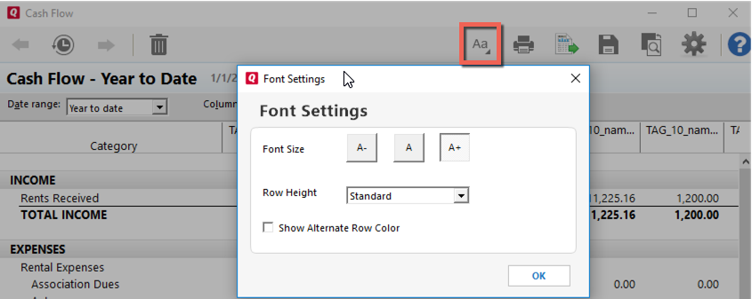 Font Settings