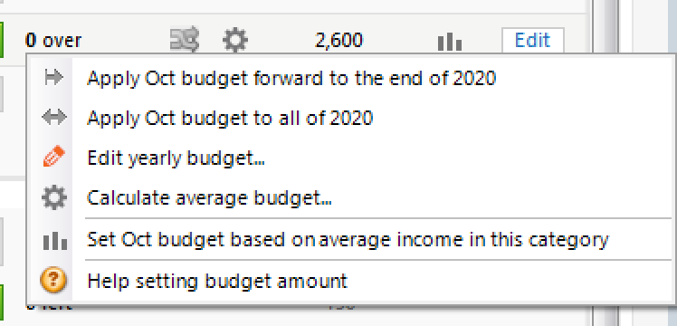 budgeting for quicken mac