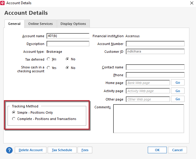 Quicken For Windows: Why Do My Investment Accounts Look Different After ...