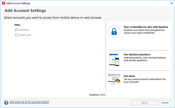 quicken setup say unable to connect to quicken server