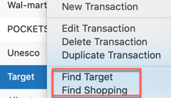 what does the blue dot mean in quicken for mac