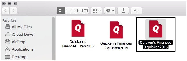 finding a quicken data file (quicken for mac)