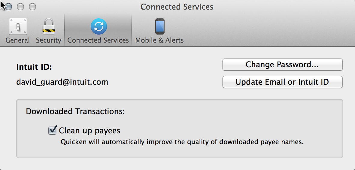 Quicken for mac 2017 where to change account password on windows 10