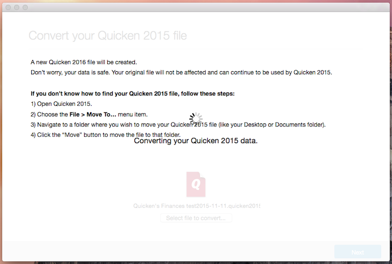 quicken for mac 2015 deactivate account